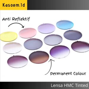 Lensa Kacamata Single Vision HMC Tinted
